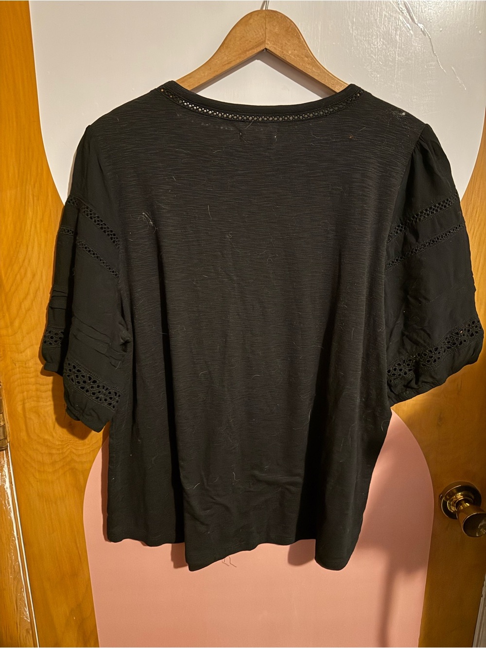 Maurice’s dark short sleeve knit boho ladies brand size 0 x 14 w xl extra large - Picture 2 of 5